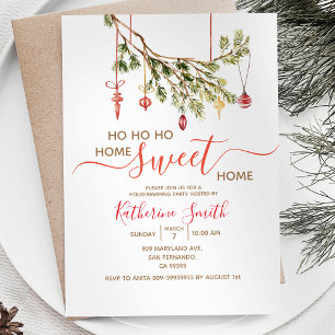 クリスマスオーナメント引っ越し祝いパーティーパーティー 招待状