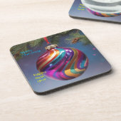 クリスマスオーナメント懸命プラスチックのコースター コースター (左側)