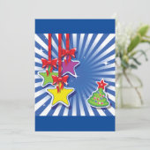 クリスマスオーナメント招待状 招待状 (スタンド正面)