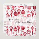 クリスマスオーナメント招待状 招待状 (正面/裏面)