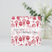 クリスマスオーナメント招待状 招待状 (スタンド正面)