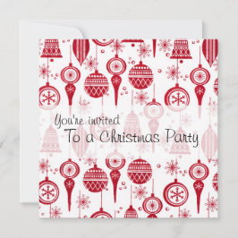 クリスマスオーナメント招待状 招待状