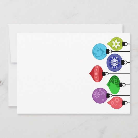 クリスマスオーナメント招待状 招待状 (正面)