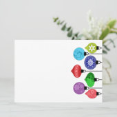 クリスマスオーナメント招待状 招待状 (スタンド正面)