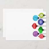 クリスマスオーナメント招待状 招待状 (正面/裏面)