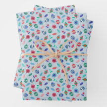 クリスマスオーナメント数々のカラーレトロインスパイア