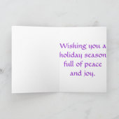 クリスマスオーナメント紫季節のごあいさつ シーズンカード (内部)