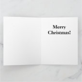 クリスマスオーナメント赤と金ゴールドの輝き カード (内部)