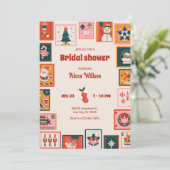 クリスマスオーナメント送料stmapブライダルシャワー 招待状 (スタンド正面)