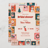 クリスマスオーナメント送料stmapブライダルシャワー 招待状 (正面/裏面)