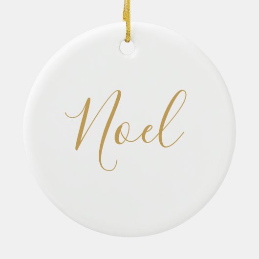 クリスマスオーナメント金ゴールドスノーフレーク セラミックオーナメント (裏面)