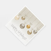 クリスマスオーナメント金ゴールドID251 スタンダードランチョンナプキン (角)