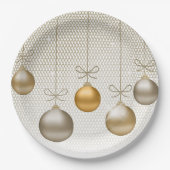 クリスマスオーナメント金ゴールドID251 ペーパープレート (正面)