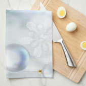 クリスマスオーナメント雪 キッチンタオル (四つ折り)