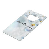 クリスマスオーナメント雪 クレジットカード栓抜き (正面アングル)