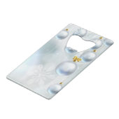 クリスマスオーナメント雪 クレジットカード栓抜き (裏面アングル)