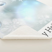 クリスマスオーナメント雪 シェルパブランケット (3/4)