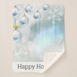 クリスマスオーナメント雪 シェルパブランケット