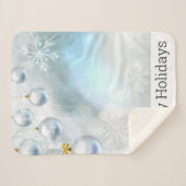 クリスマスオーナメント雪 シェルパブランケット (正面(横))