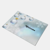 クリスマスオーナメント雪 ドアマット (アングル)