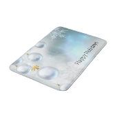 クリスマスオーナメント雪 バスマット (アングル)