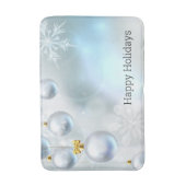 クリスマスオーナメント雪 バスマット (正面縦)