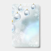 クリスマスオーナメント雪 バッジ (裏面)