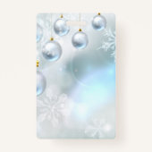 クリスマスオーナメント雪 バッジ (裏面)