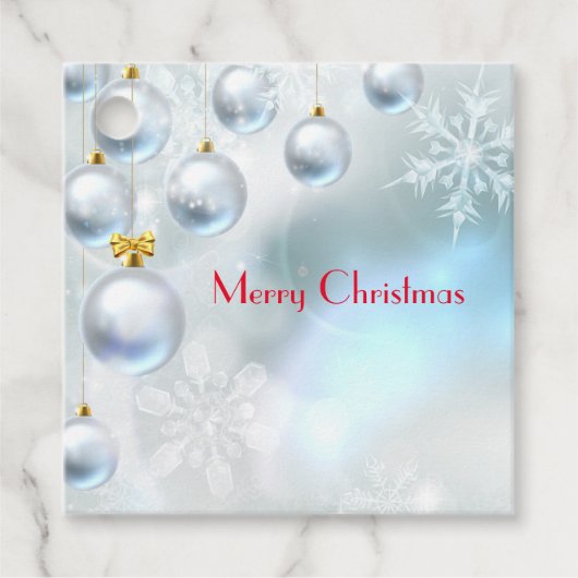 クリスマスオーナメント雪 フェイバータグ (正面)