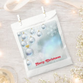 クリスマスオーナメント雪 フェイバーバッグ (クリップ留めされた状態)