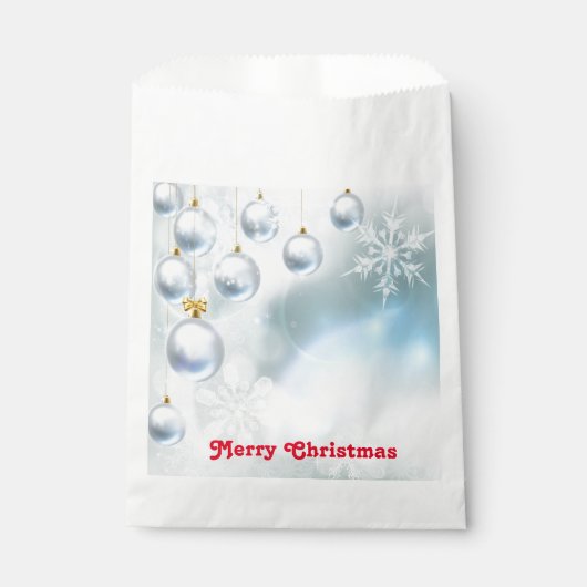 クリスマスオーナメント雪 フェイバーバッグ (正面)