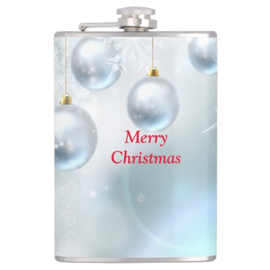 クリスマスオーナメント雪 フラスク (正面)