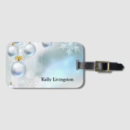 クリスマスオーナメント雪 ラゲッジタグ