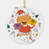 クリスマスオーナメント2顔 セラミックオーナメント (正面)