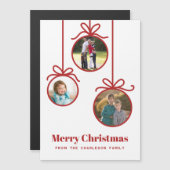 クリスマスオーナメント3枚の写真 (正面/裏面)