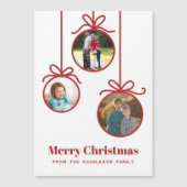 クリスマスオーナメント3枚の写真 (正面)