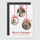 クリスマスオーナメント3枚の写真 (正面/裏面)