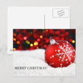 クリスマスオーナメント3、メリーなCHRSTMAS! シーズンポストカード (正面/裏面)