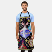 クリスマスオーナメント エプロン (着用した状態)