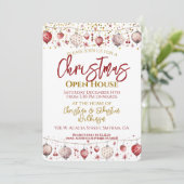 クリスマスオーナメント オープンハウス 招待状 (スタンド正面)