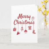 クリスマスオーナメント カード (黄色い花)