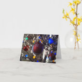 クリスマスオーナメント。クリスマスグリーティングカード カード (黄色い花)