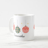 クリスマスオーナメント コーヒーマグカップ (正面左)