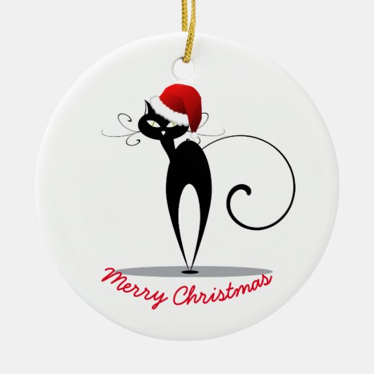 クリスマスオーナメント – サンタ猫 (正面)