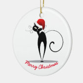 クリスマスオーナメント – サンタ猫 (左)