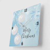 クリスマスオーナメント スクエア壁時計 (傾斜)