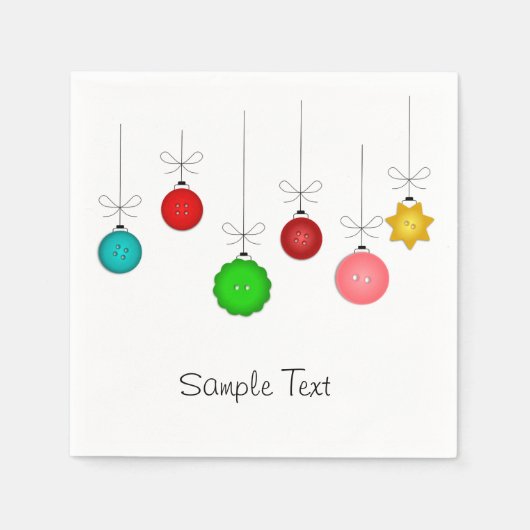 クリスマスオーナメント スタンダードカクテルナプキン (正面)
