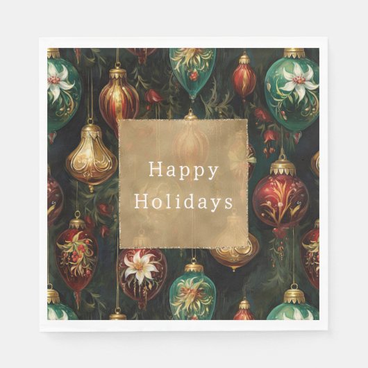 クリスマスオーナメント スタンダードランチョンナプキン (正面)
