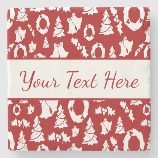 クリスマスオーナメント ストーンコースター (正面)