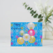 クリスマスオーナメント&スノーフレーク シーズンポストカード (スタンド正面)